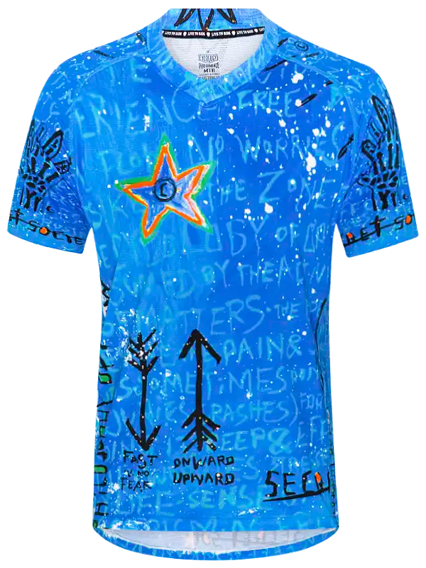 No Bull Blue Short Sleeve Mountain Bike Jersey | Cycology AUS