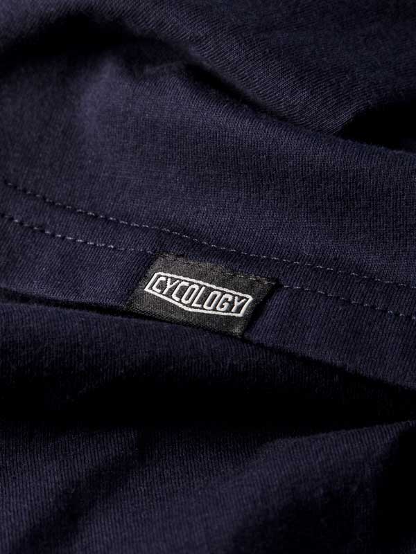 Blueprint MTB Men's Navy Long Sleeve T-shirt  Sleeve detail | Cycology AUS