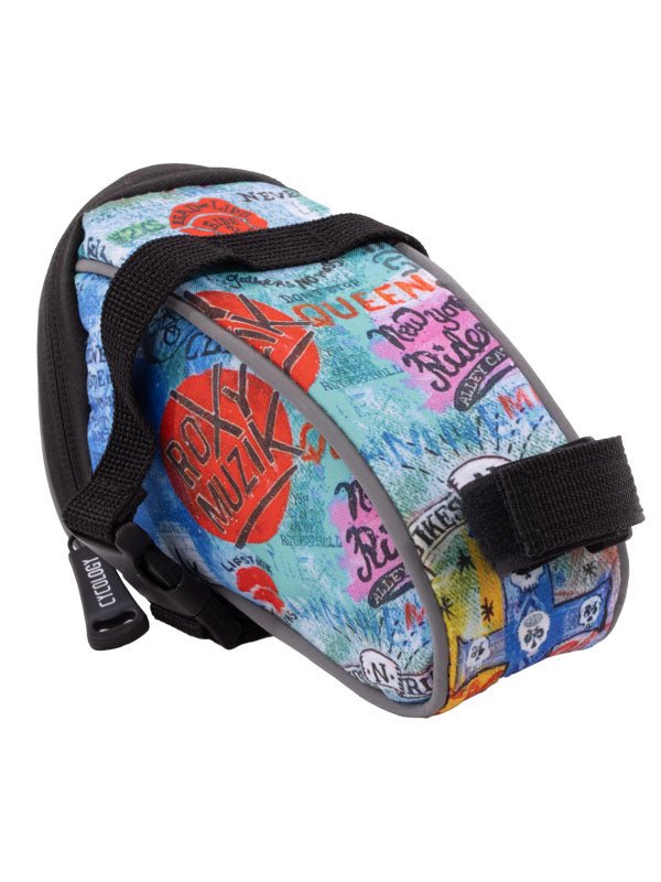 Rock N Roll Blue Bike Saddle Bag | Cycology AUS