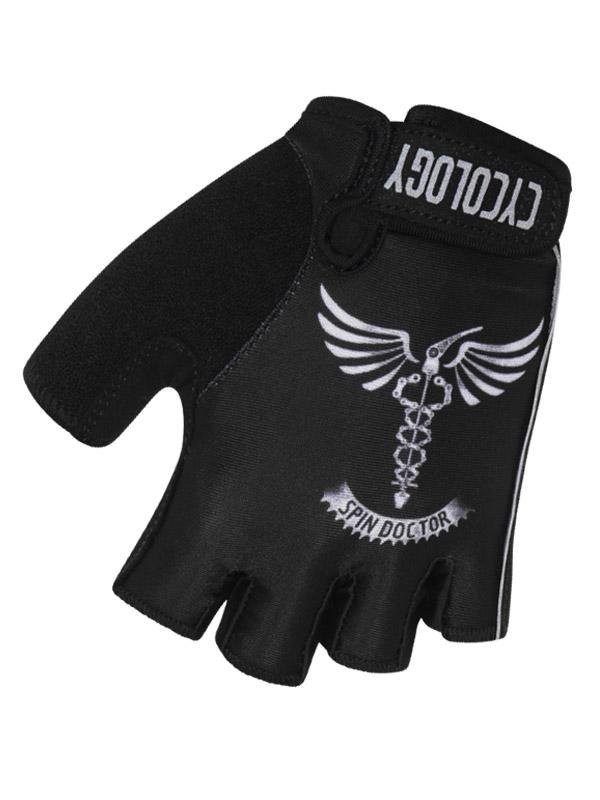 Spin Doctor Black Cycling Gloves | Cycology AUS