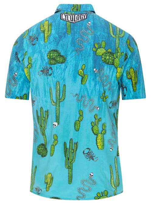 Totally Cactus Aqua Blue Cycling Shirt | Cycology AUS