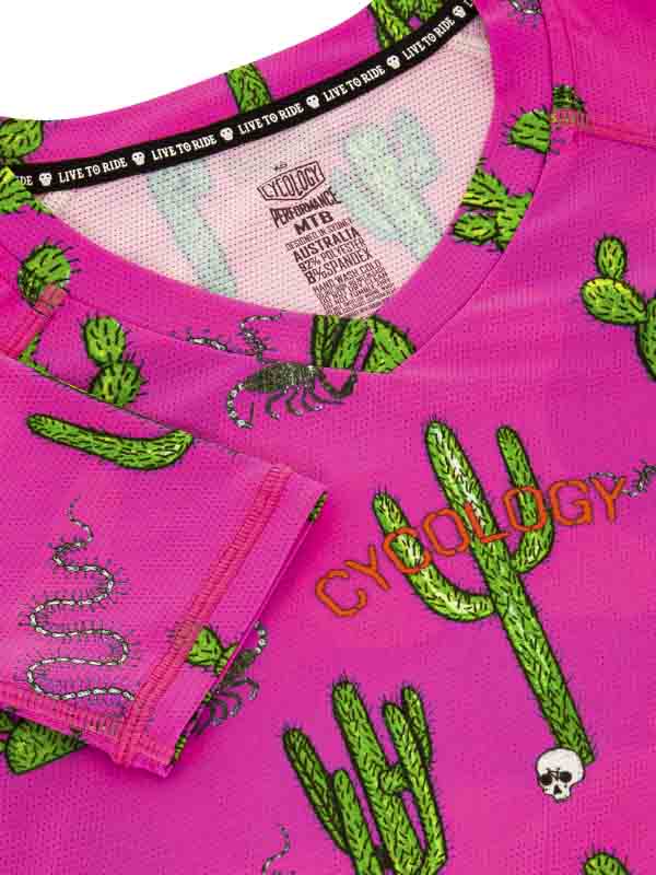 Totally Cactus Pink Women's Mountain Bike Jersey | Cycology AUS