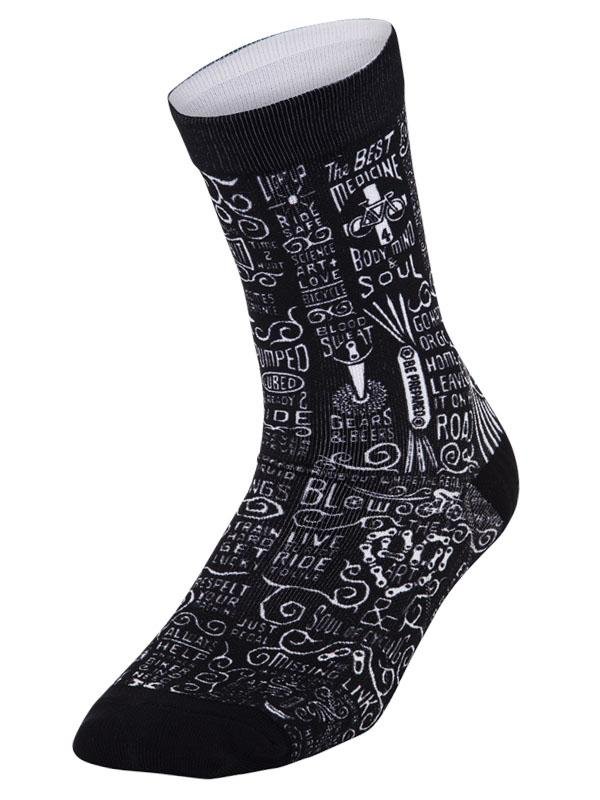 Wisdom Black Cycling Socks | Cycology AUS