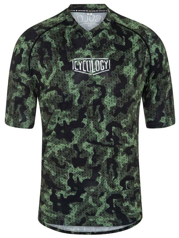 Dept of Dirt Short Sleeve Green Mountain Bike Jersey Cycology