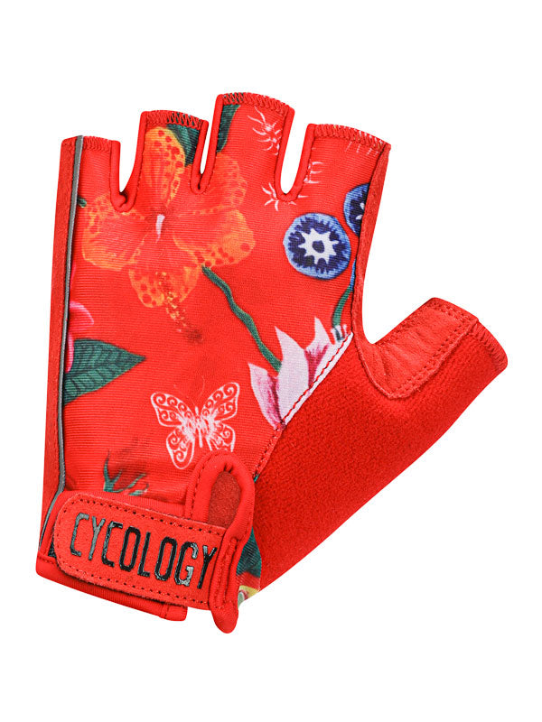 Aloha Red Cycling Gloves | Cycology AUS