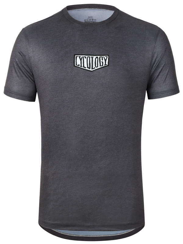 Gray tech  t-shirt with Cycology logo 