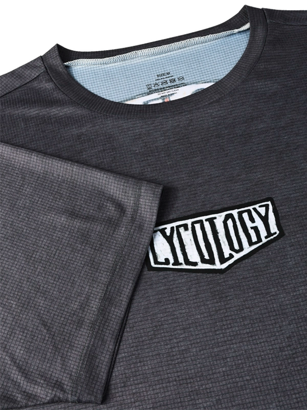 Gray t-shirt with 'CYCLOLOGY' logo on a white background