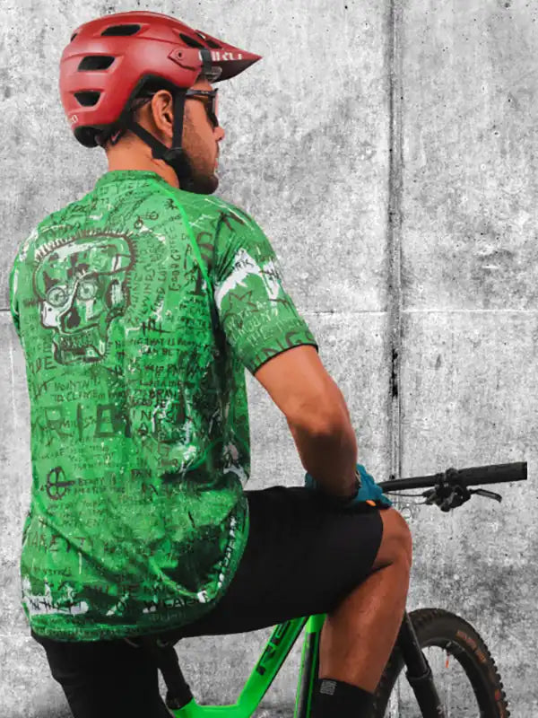 Baz Green Short Sleeve Mountain Bike Jersey | Cycology AUS