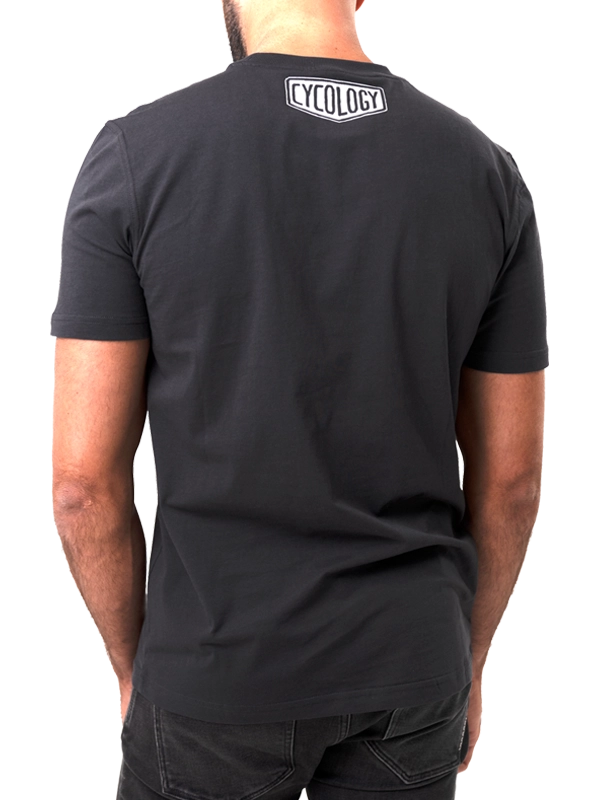 Bike Maths Men's Charcoal Cycling T-Shirt  Back Cycology AUS