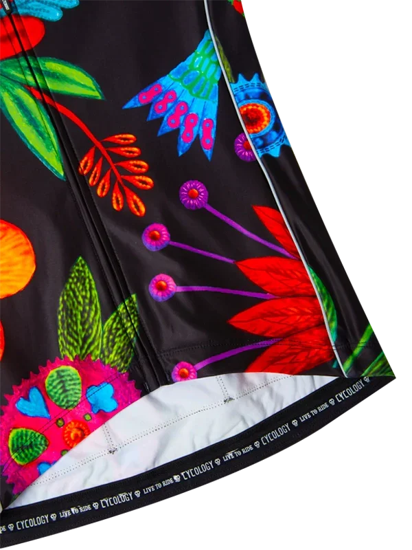Vibrant floral cycling shorts with bold colors and unique designs for men and women