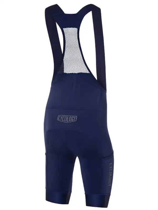 Cycology Men's Navy Cargo Bib Shorts back image | Cycology AUS