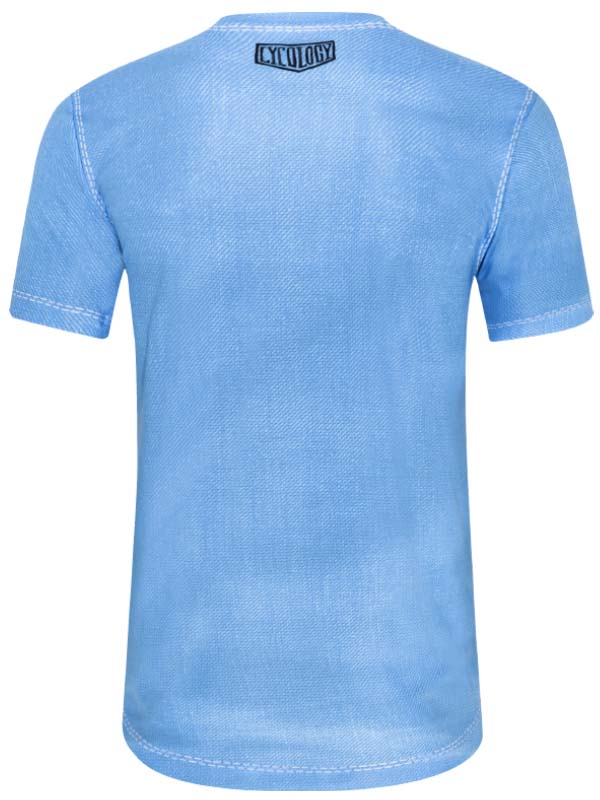 Epic Cycling Men's Blue Technical T shirt  back | Cycology AUS