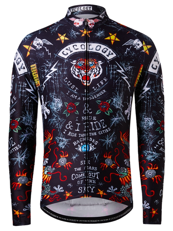 City of Angels Men's Winter Long Sleeve Jersey Black