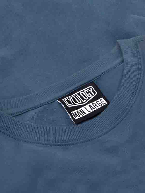 Madonna Blue Men's Cycling T-Shirt Neck  | Cycology AUS