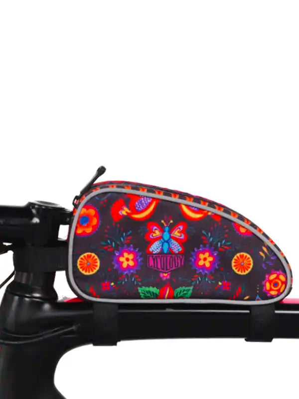 Frida Black Top Tube Bike Bag on Bike  | Cycology AUS