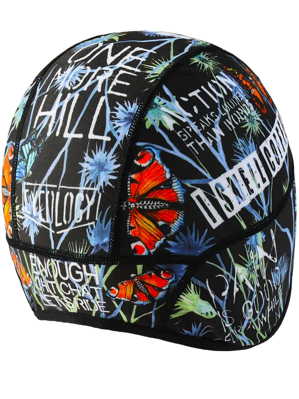 Gangsta Black Thermal Cycling Beanie  Back | Cycology AUS