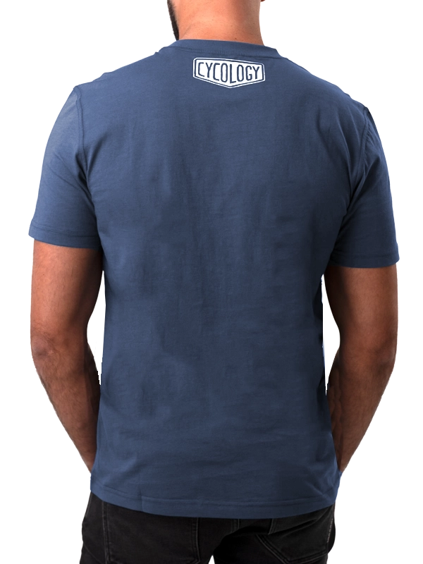 Gone Riding Men's Blue Cycling T-Shirt Back Cycology AUS