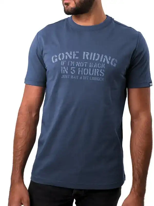 Gone Ringing Gone Riding Men's Blue Cycling T-Shirt Cycology AUS