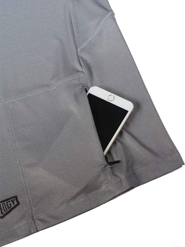 Good Times Grey Men's Long Sleeve Mountain Bike Jersey Zip Pocket | Cycology AUS