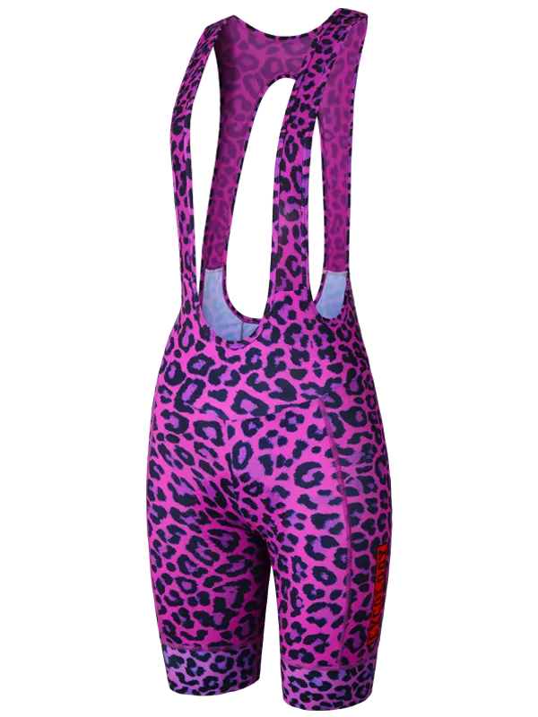 Kitty Pink Women's Quick Pee Cycling Bib Shorts Front | Cycology AUS