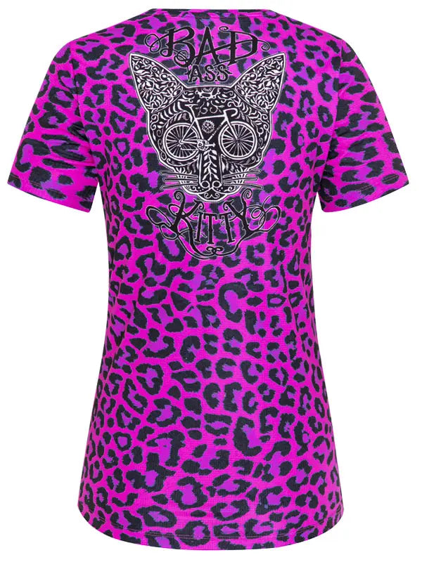 Kitty Pink Women's Technical T shirt  Back | Cycology AUS
