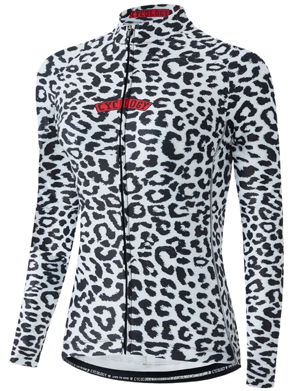 Kitty Women's Winter Long Sleeve Jersey White