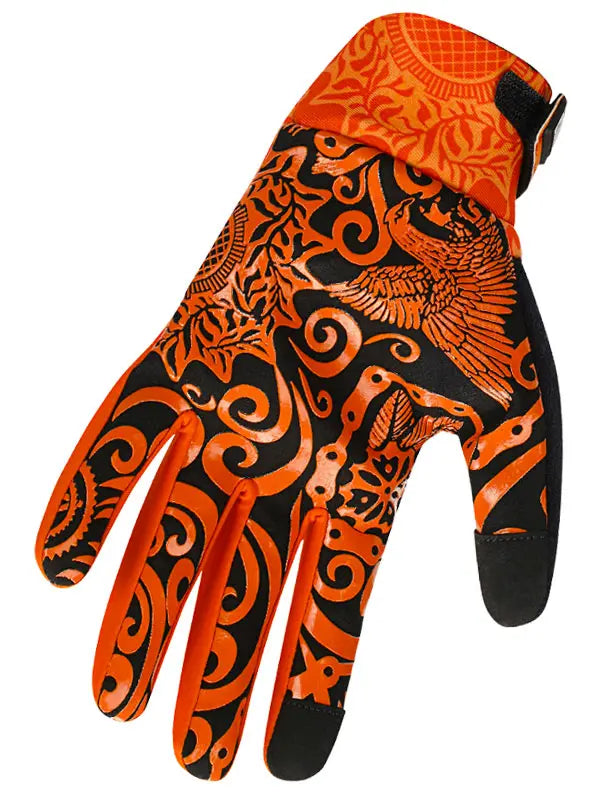 Life Behind Bars Orange Winter Cycling Gloves  Palm Grip | Cycology AUS
