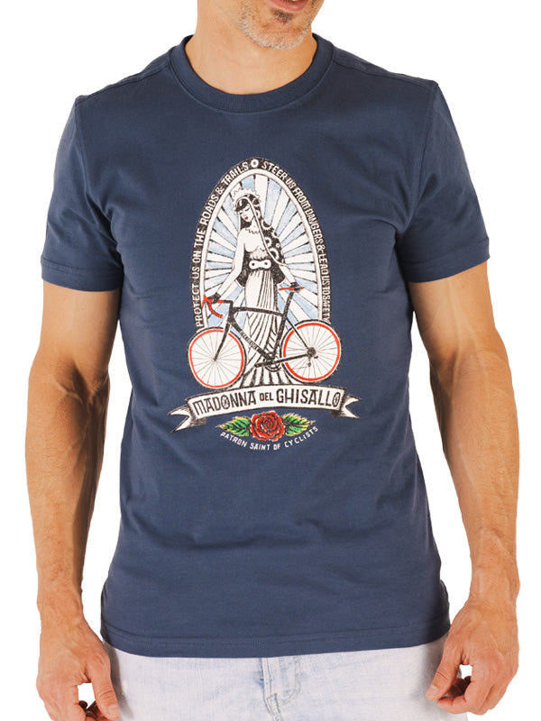 Madonna Blue Men's Cycling T-Shirt  Front | Cycology AUS