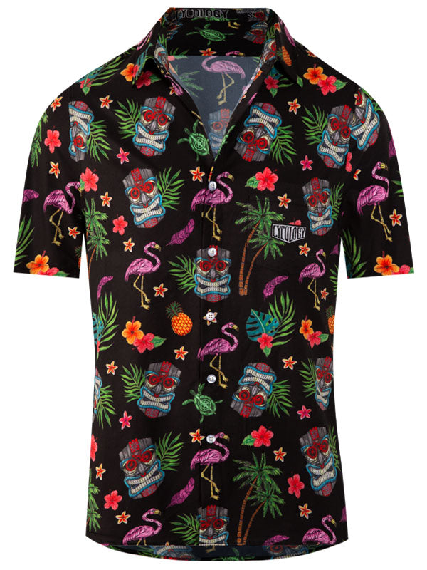Molokai Men's Black Gravel Cycling Shirt  Front | Cycology AUS
