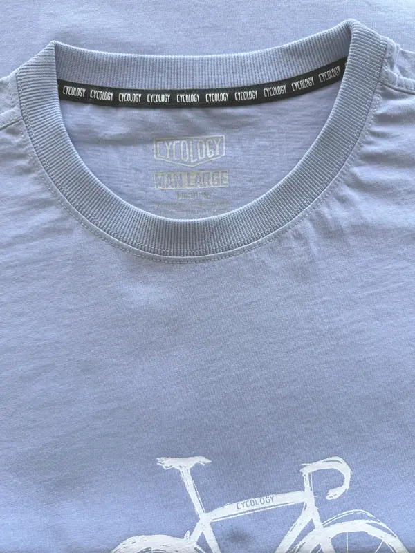 One is Never Enough Men's Blue Cycling T-Shirt Neck Cycology AUS