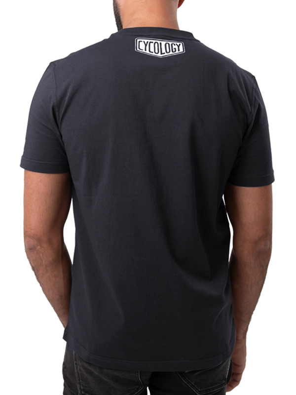 Ride MTB Men's Grey Cycling T-Shirt Back Cycology AUS