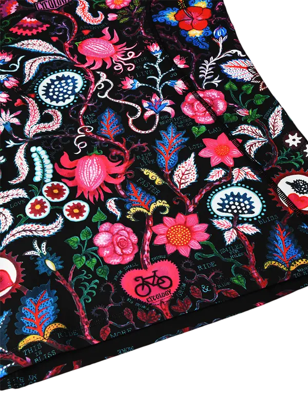 Secret Garden Black Women's Long Sleeve Cycling Base Layer