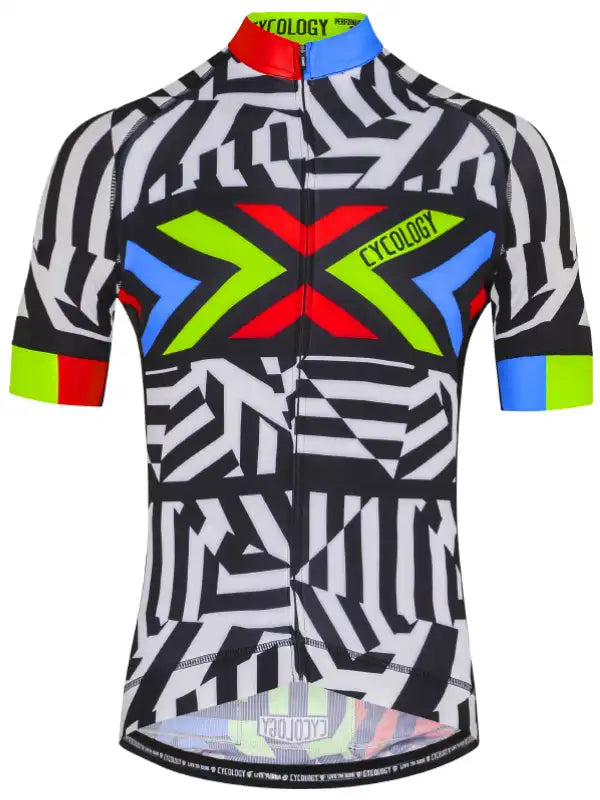 Summit #2 White Men's Cycling Jersey Front  | Cycology AUS