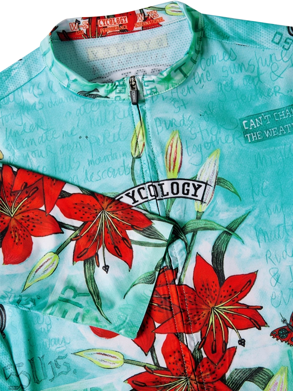 Tiger Lilly patterned Pro Jersey Collar and Sleeve 