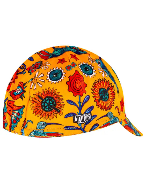 Tijuana Yellow Classic Cycling Cap  Side view | Cycology AUS