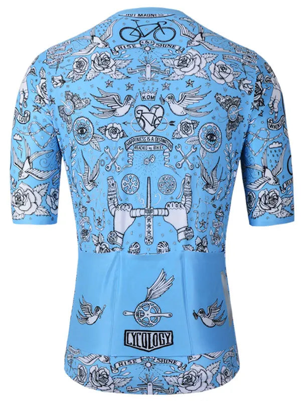 Velo Tattoo Men's Reborn Jersey Back  | Cycology AUS