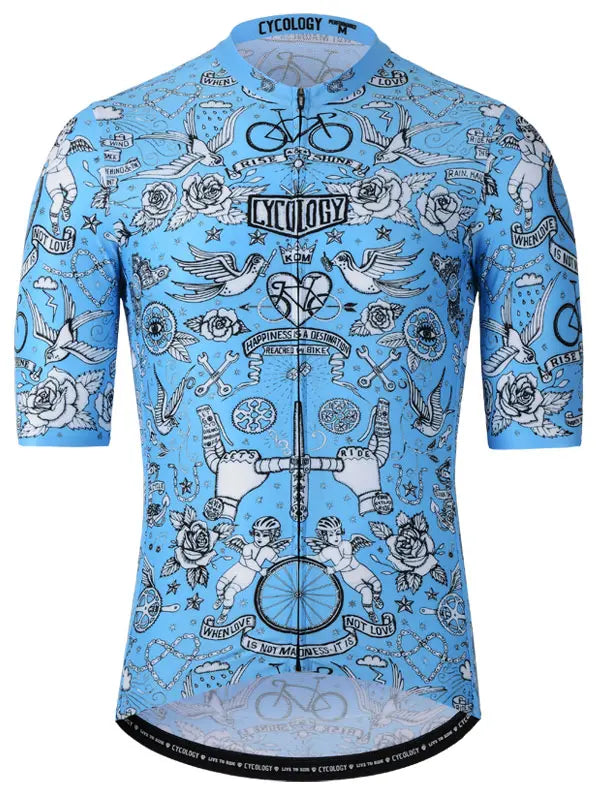 Velo Tattoo Men's Reborn Jersey  Front | Cycology AUS