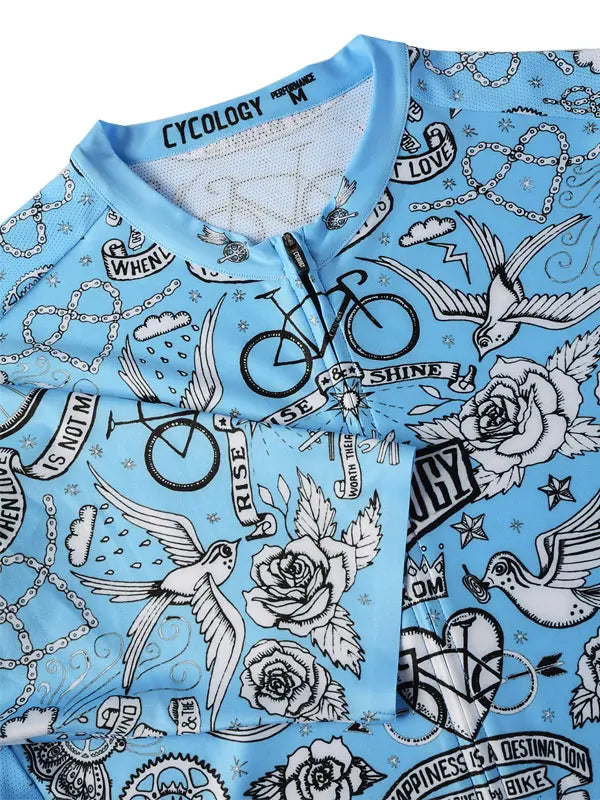 Velo Tattoo Men's Reborn Jersey Neck  | Cycology AUS