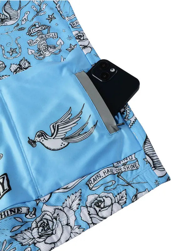 Velo Tattoo Men's Reborn Jersey Back zipper pocket - Cycology Clothing AUS