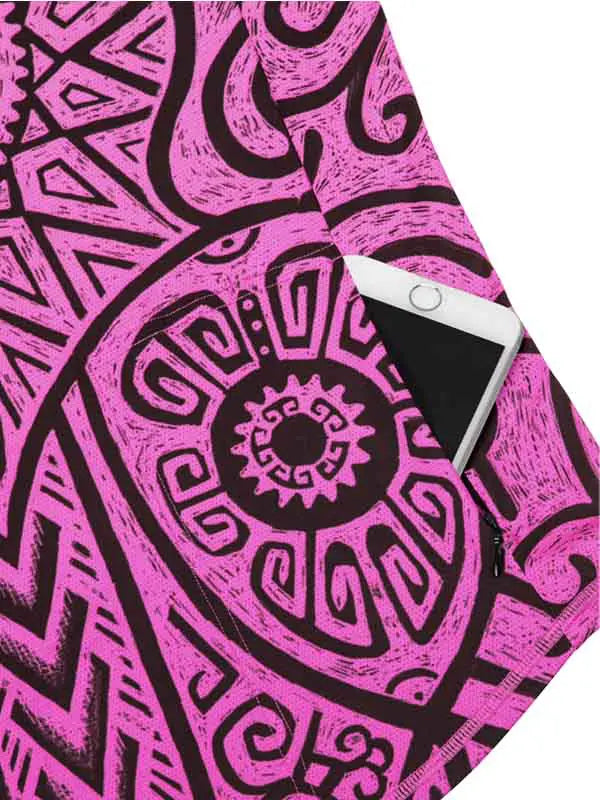 Zanzibar Pink Womens Long Sleeve MTB Jersey  Pocket | Cycology AUS
