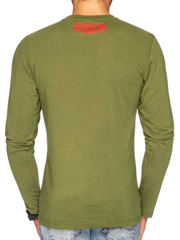 Best Days Behind Bars MTB Green Men's Long Sleeve T-shirt Graphic | Cycology 