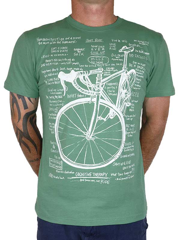 Cognitive Therapy Men's Green Cycling T-Shirt | Cycology AUS
