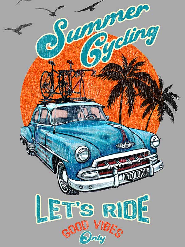 Cycling Summer Men's T-shirt