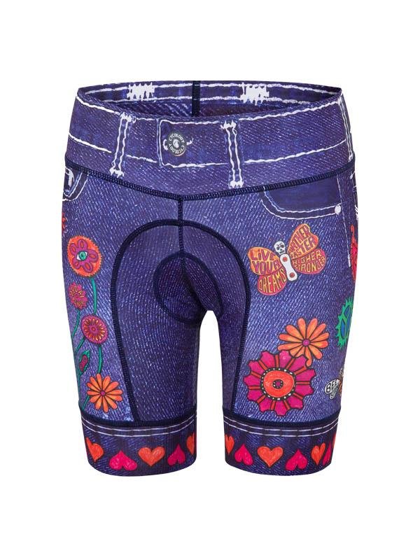 Boho Womens Blue Cycling Shorts | Cycology AUS