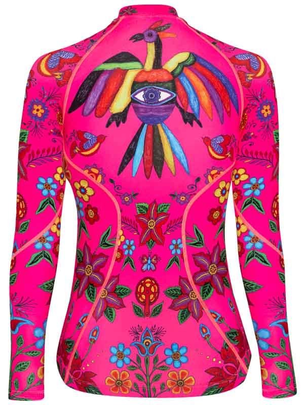 Frida Women's (Pink) Long Sleeve Base Layer | Cycology AUS
