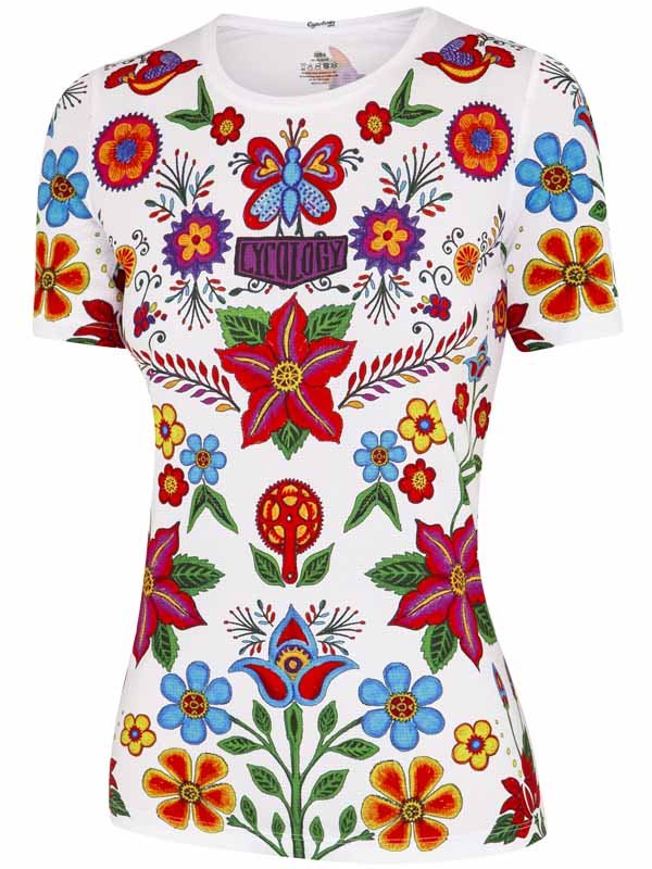 Frida Womens White Technical T shirt | Cycology AUS
