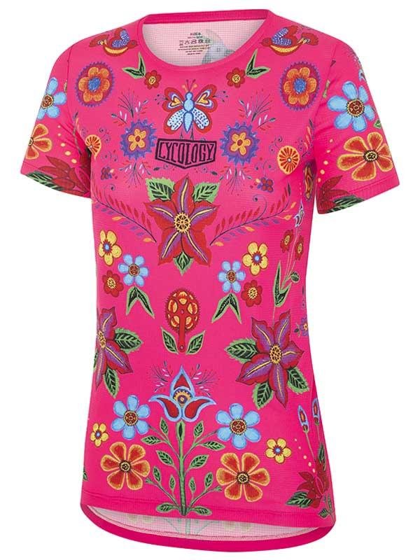 Frida Womens Pink Technical T shirt | Cycology AUS