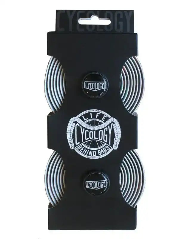 Cycology bike tire repair kit with coiled tubes and branded packaging for cycling enthusiasts