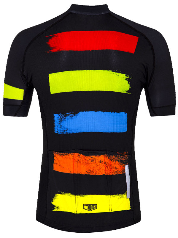 Horizon Men's Black Short Sleeve Cycling Jersey | Cycology AUS