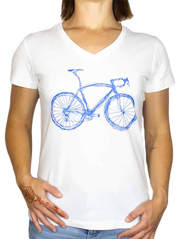 Just Ride Womens White Cycling T shirt | Cycology AUS